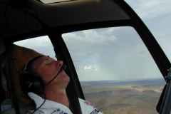 Australia Martin Rutty asleep in cockpit