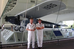 Australia Sydney Tim Gilbert and Martin Rutty at Kingsford Smith Southern Cross