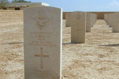 LIBYA WAR GRAVE TOBRUK FT LT C S MARTIN