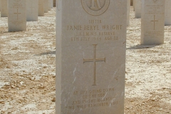 LIBYA WAR GRAVE TOBRUK SISTER JANIE WRIGHT